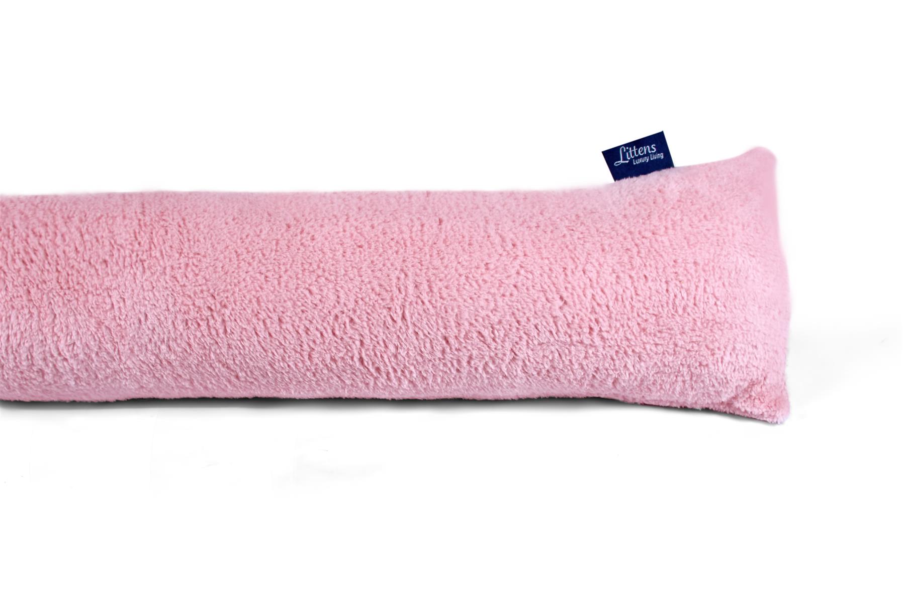 Blush Teddy Fleece Draft Draught Excluder 90cm (36")