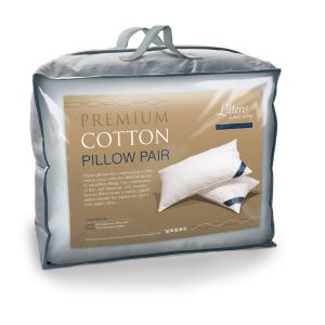 Ultimate Premium Cotton Pair Pillows, 230TC, Microfibre Filled