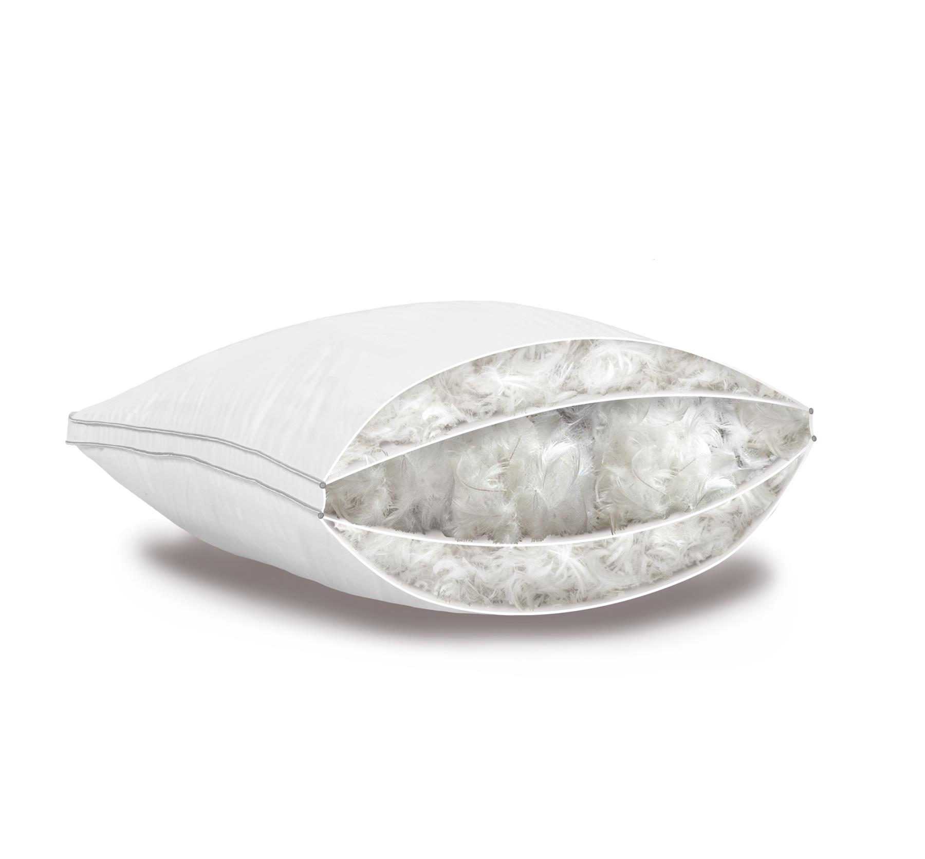 3 Chambered Side Sleeper 50% White Goose Down Pillow