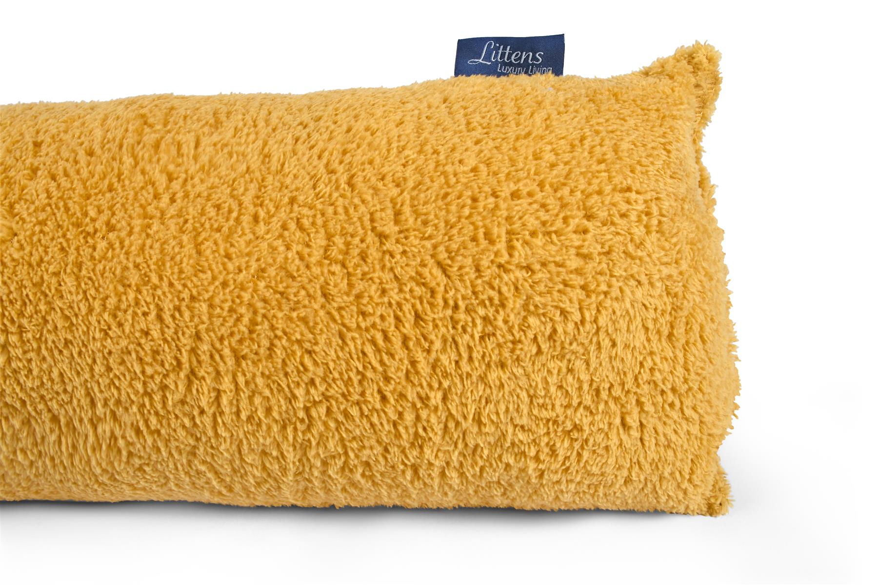 Ochre Teddy Fleece Draft Draught Excluder 90cm (36")