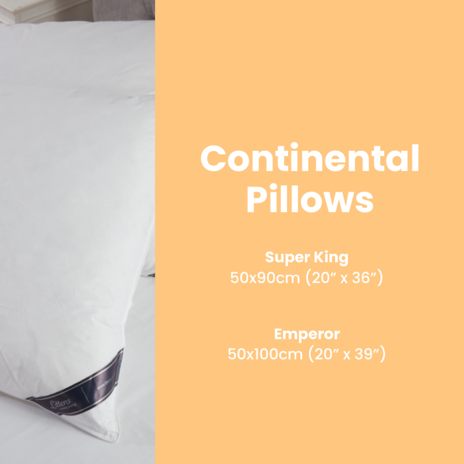 Continental Square Duck Down Surround Pillow 65cm x 65cm