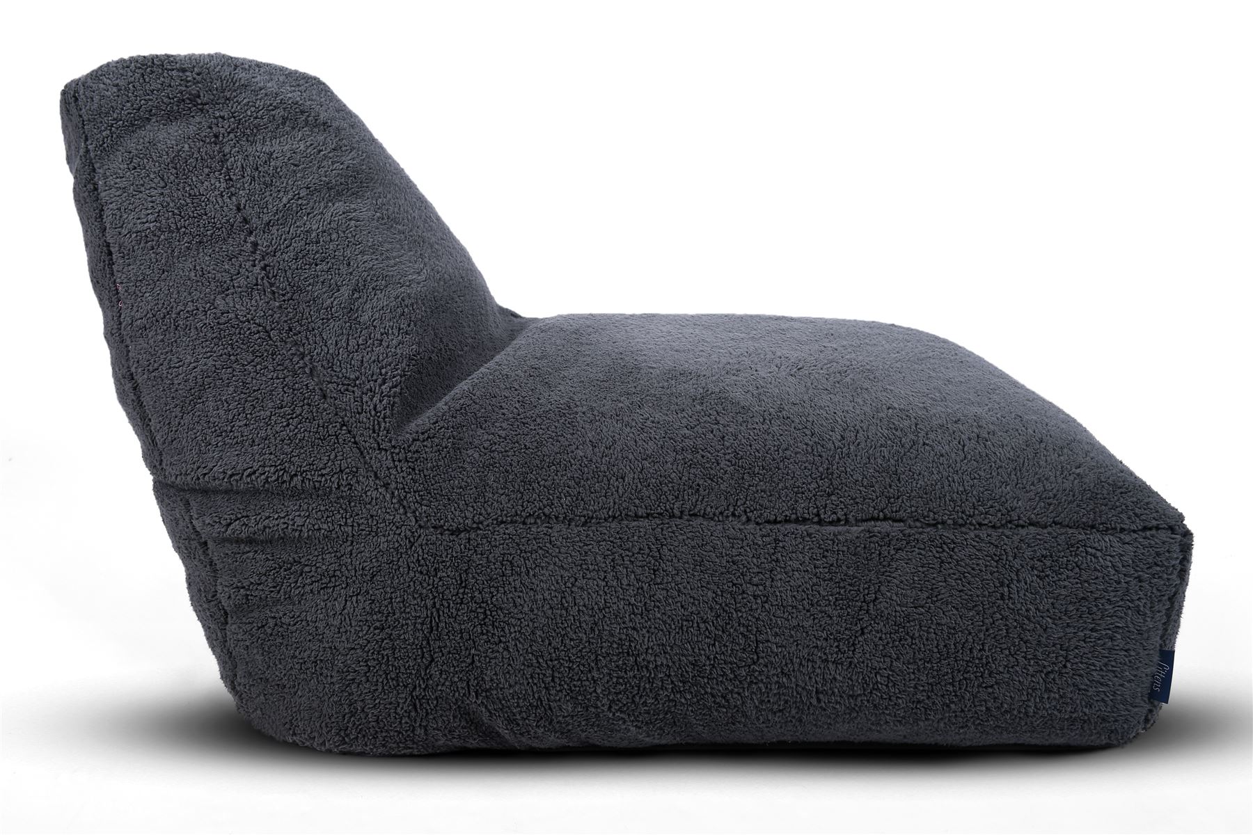 Large Charcoal Grey Teddy Fleece Bean Bag Lounger â Gaming Seat