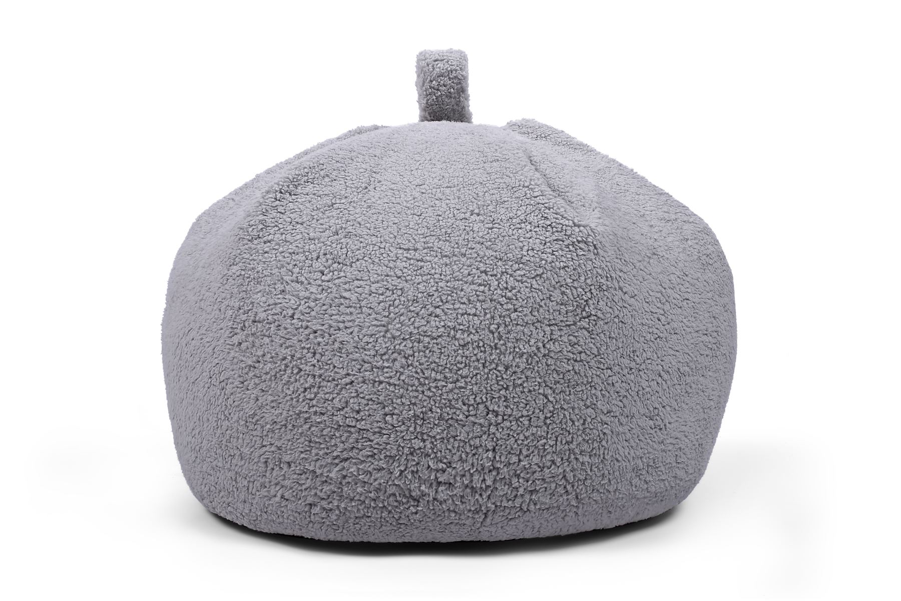 Silver Grey Teddy Fleece Bean Bag Seat Chair 60cm