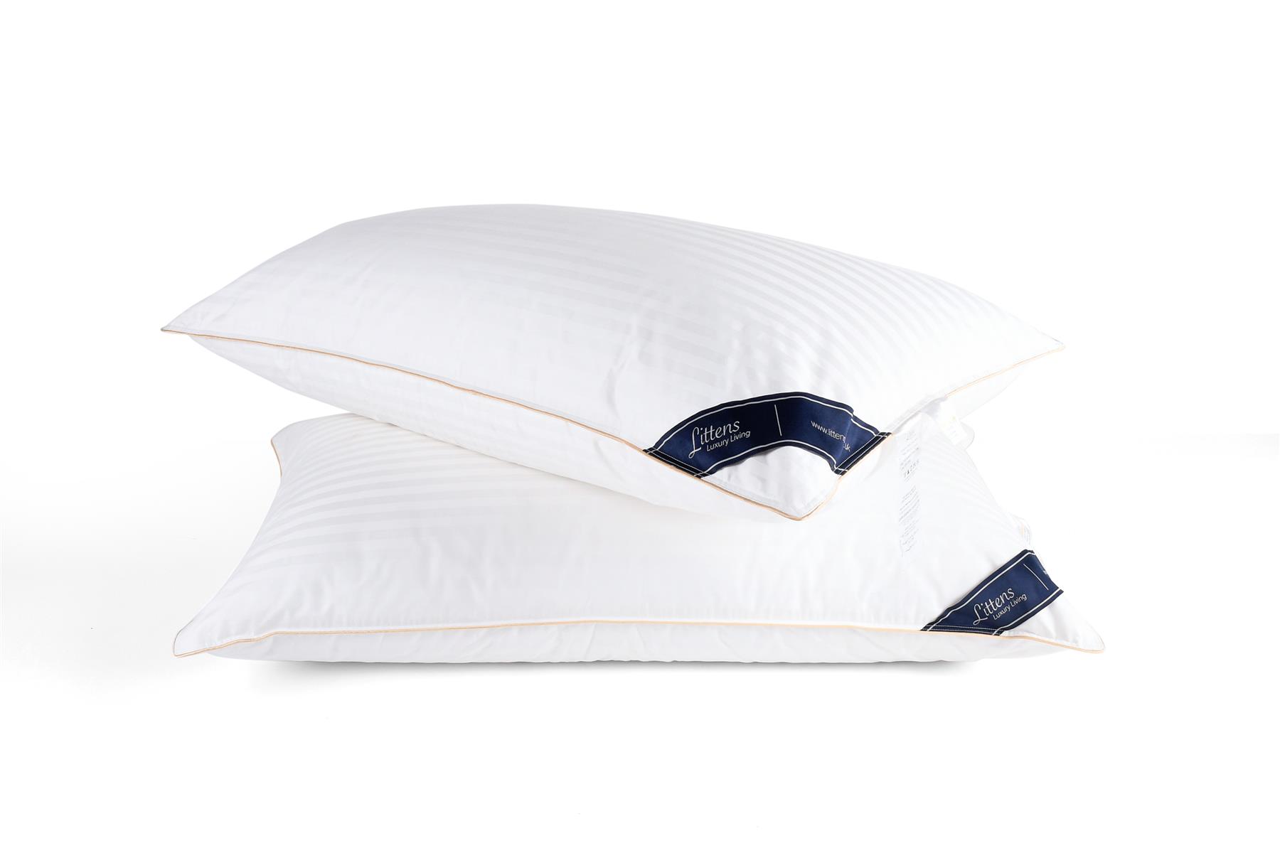 Pair Ultimate Super King 100% Hungarian Goose Down Pillows (50cm x 90cm)