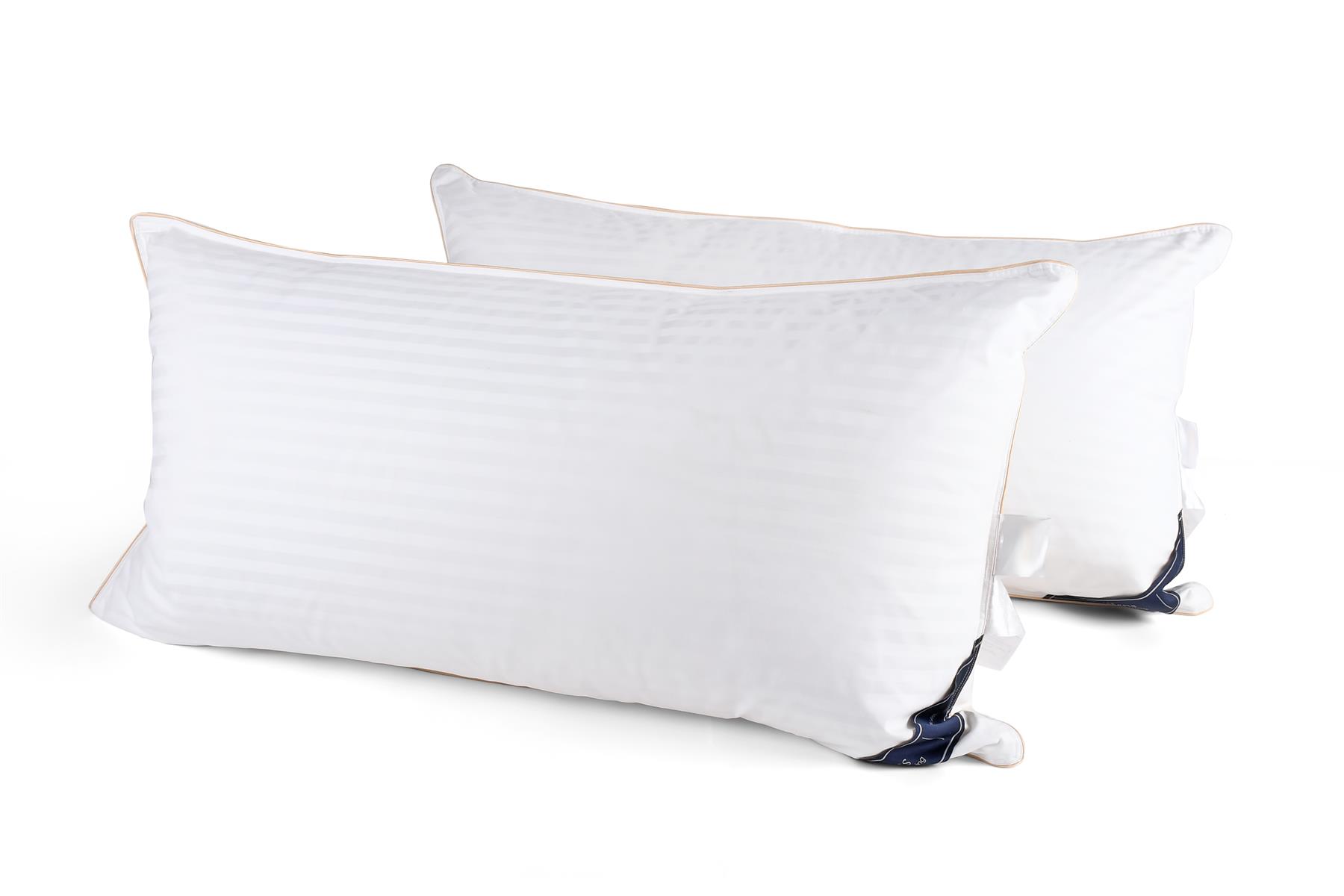 50cm x 100cm Emperor Size 100% Hungarian Goose Down Pair Pillows