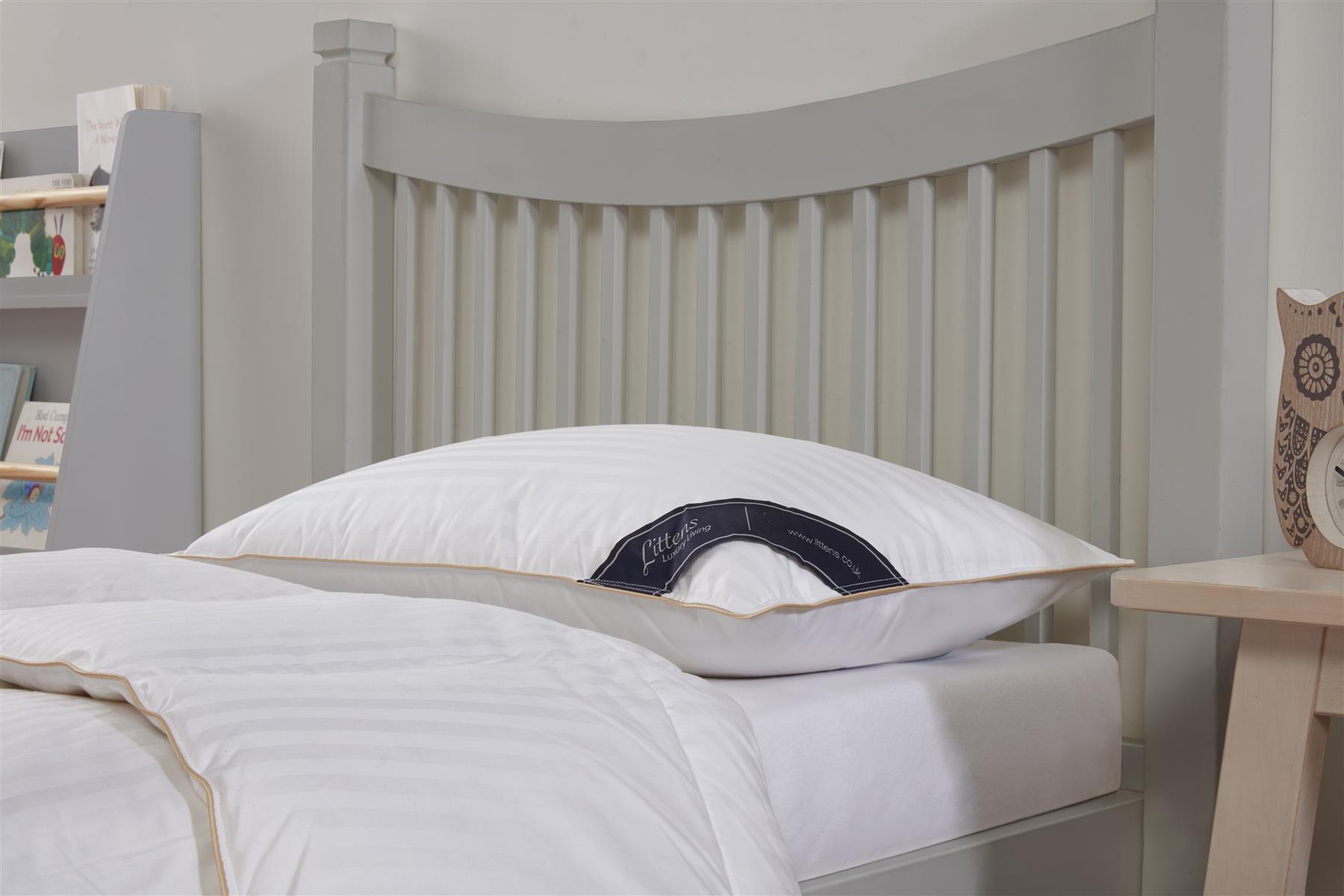 Junior Cot Bed 100% Hungarian Goose Down Pillow, Toddler 40cm x 60cm