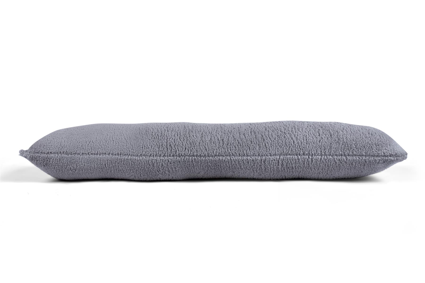 Silver Teddy Fleece Draft Draught Excluder 90cm (36")