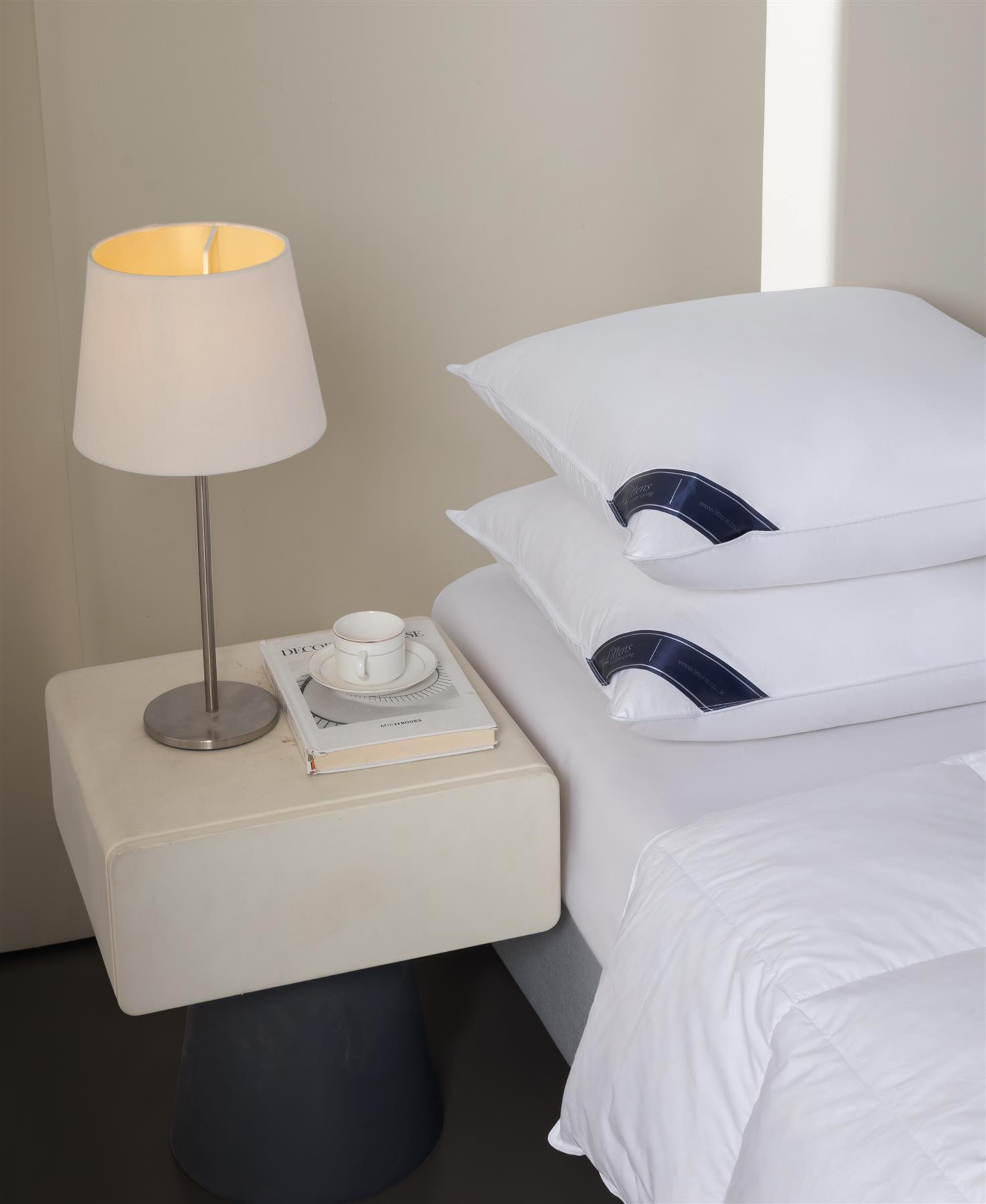 Square Euro Continental Duck Feather & Down Pair Pillows 80cm x 80cm