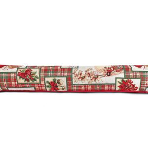 Christmas Tartan Tapestry Draft Draught Excluder 90cm (36") UK Made