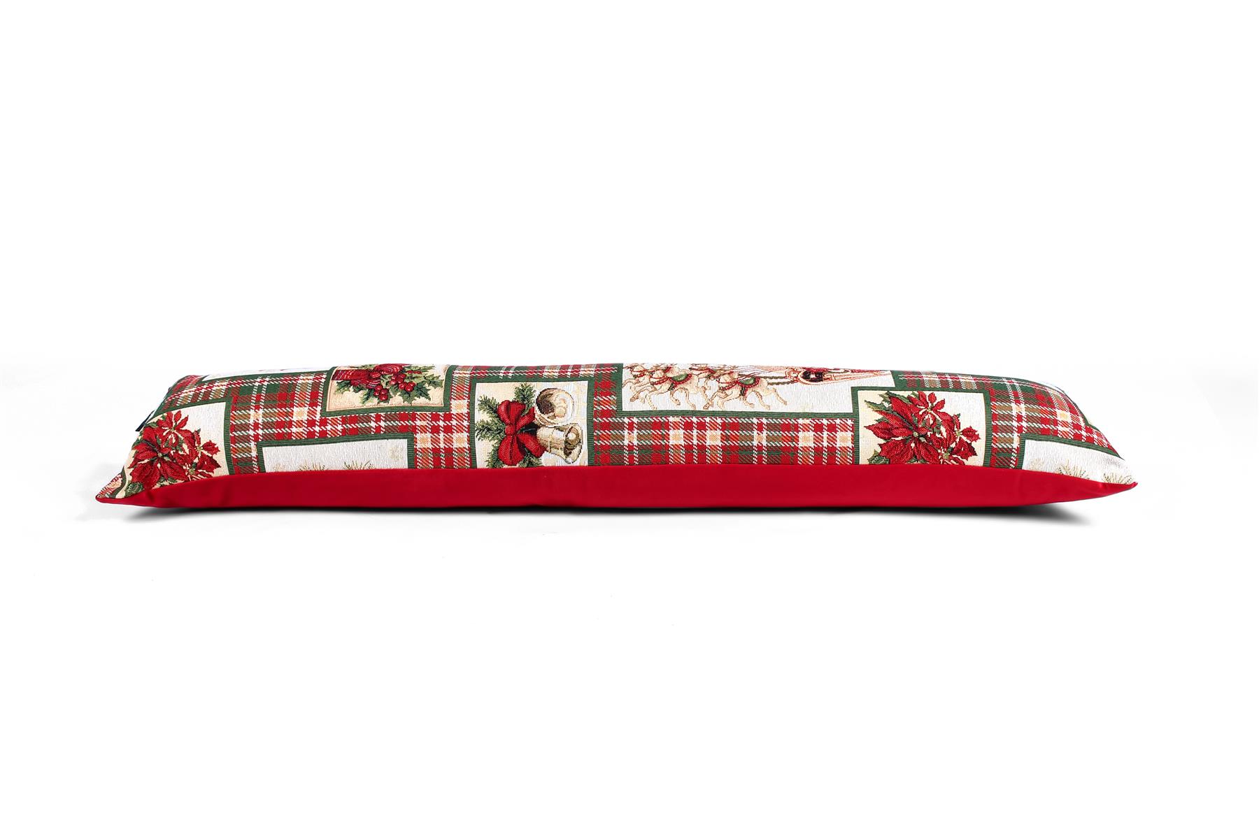 Christmas Tartan Tapestry Draft Draught Excluder 90cm (36") UK Made