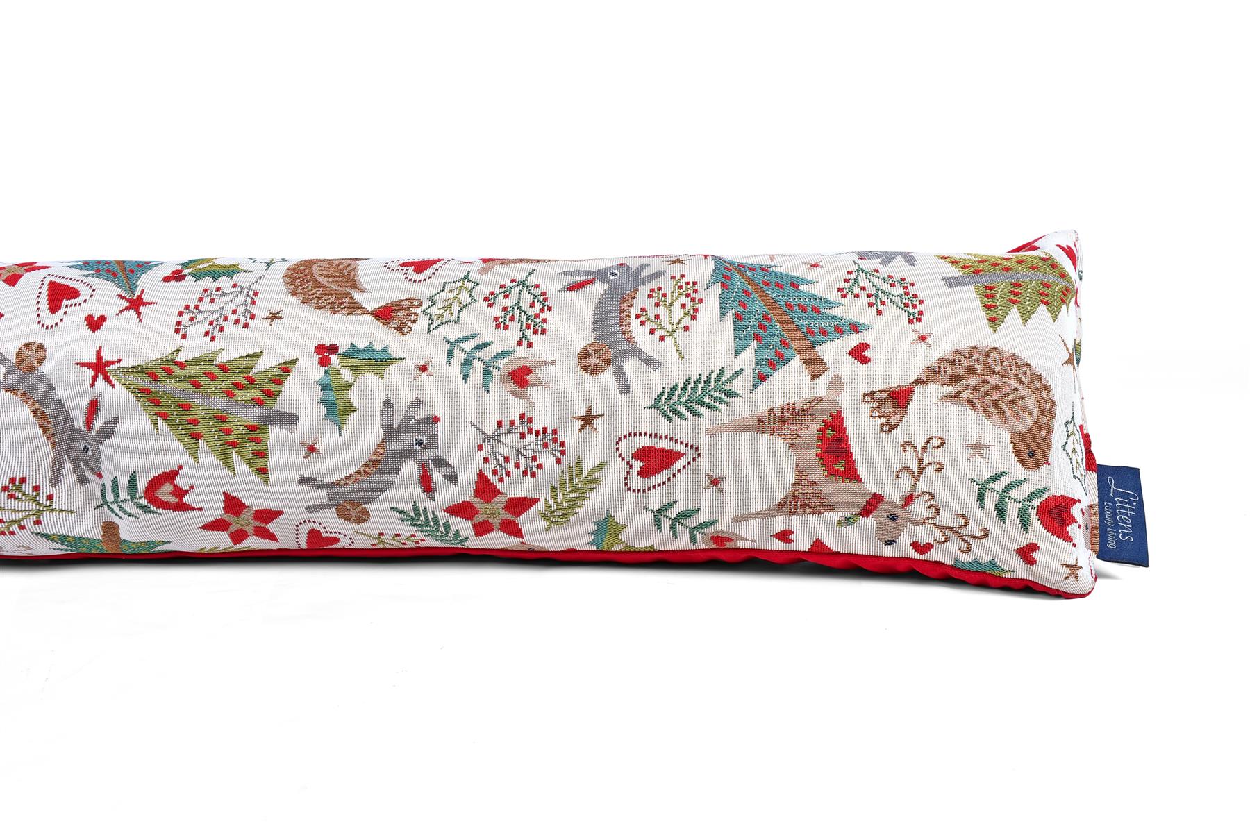 Christmas Woodlands Tapestry Draft Draught Excluder 90cm (36") UK Made