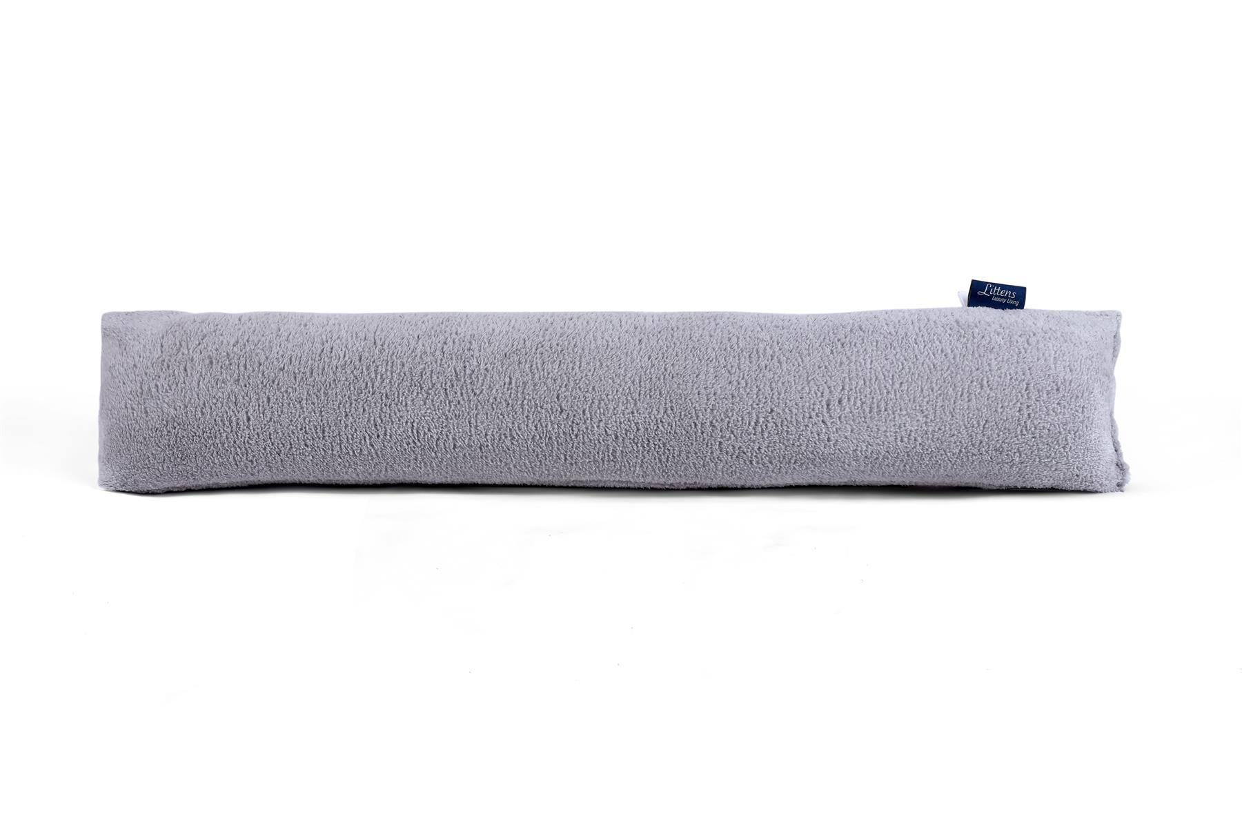Silver Teddy Fleece Draft Draught Excluder 90cm (36")
