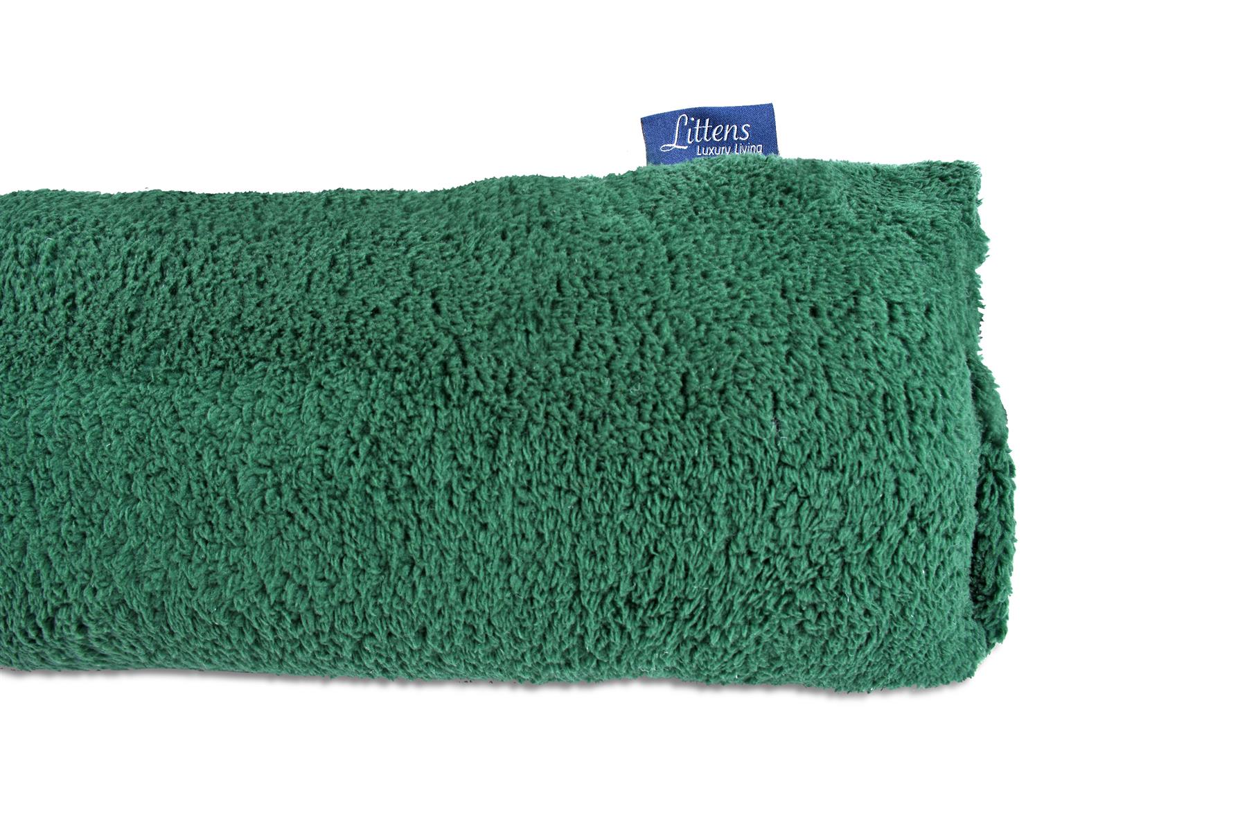 Green Teddy Fleece Draft Draught Excluder 90cm (36")