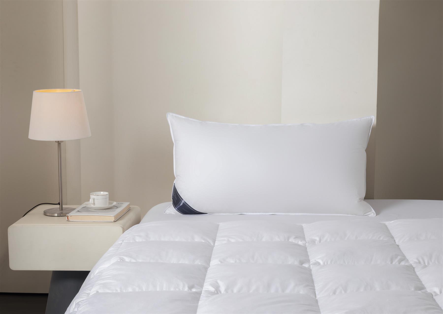 50cm x 90cm Extra Fill Super King Size Duck Feather & Down Pillow (20" x 36")
