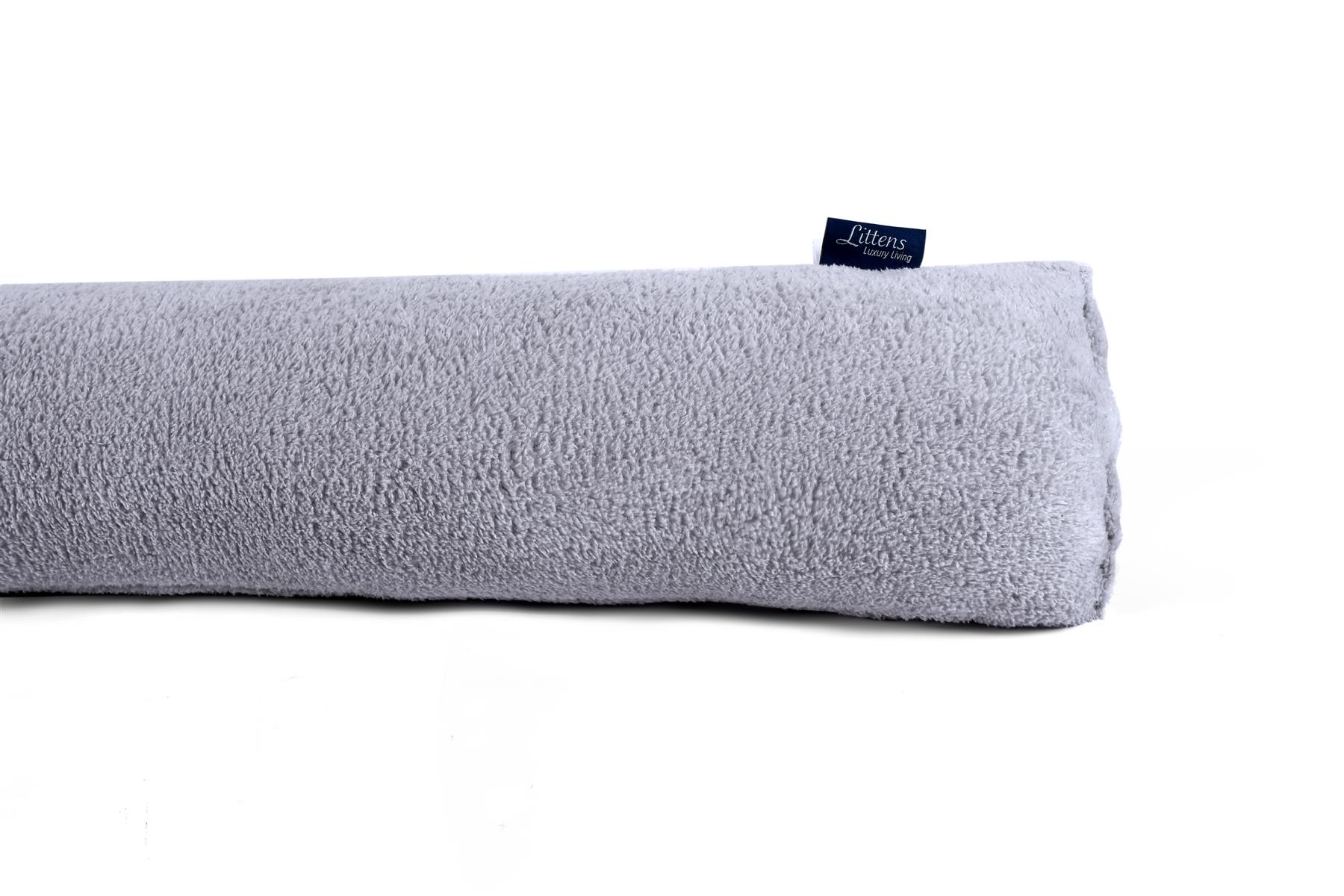 Silver Teddy Fleece Draft Draught Excluder 90cm (36")